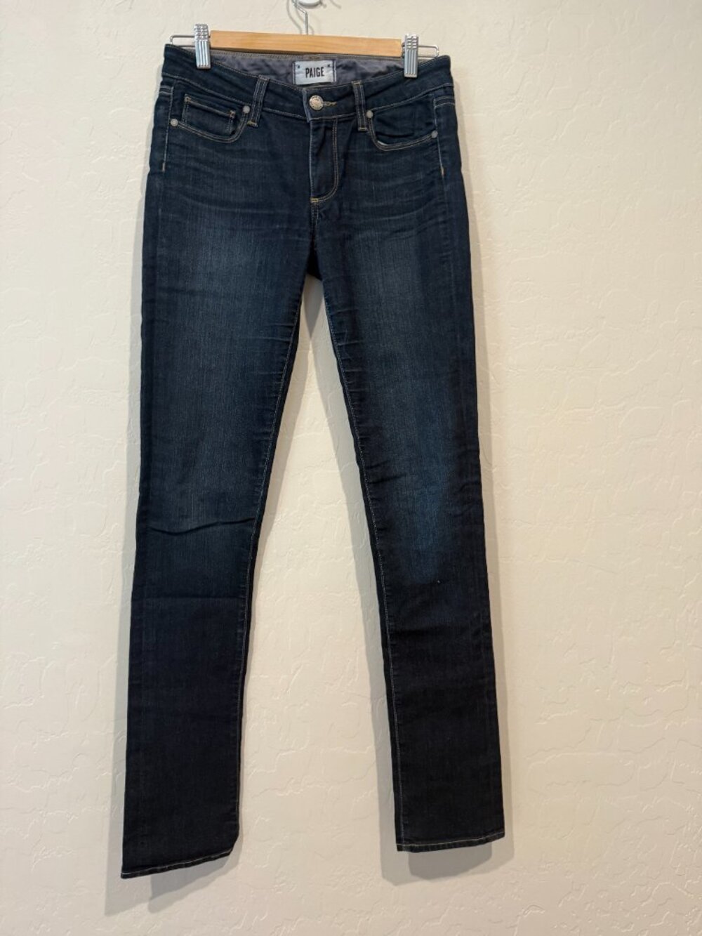 PAIGE Skyline Straight Leg Jeans Dark Wash Women's Size 27